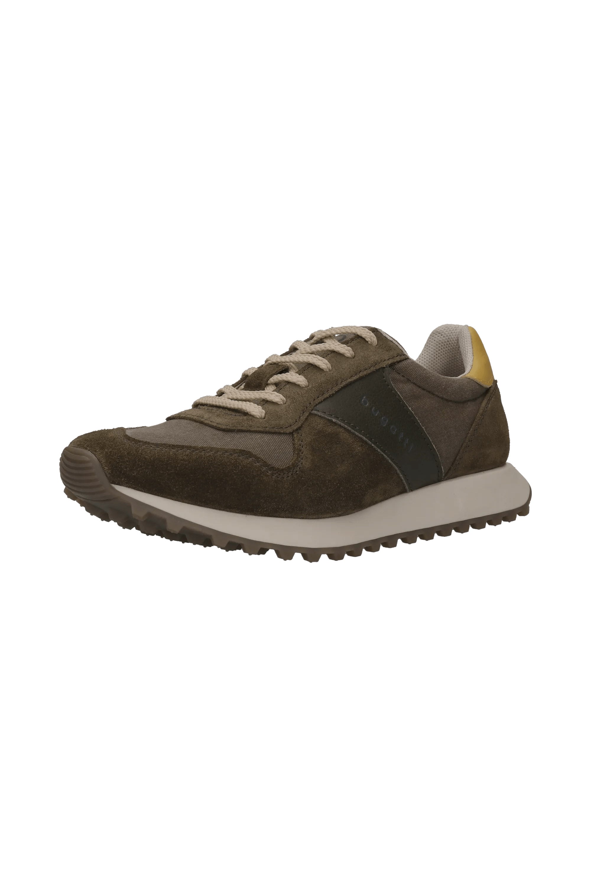 Bugatti Suede/Leather Trainers - Dark Green