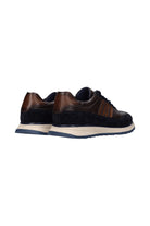 Bugatti Timon Leather Trainer - Navy Bown Combi