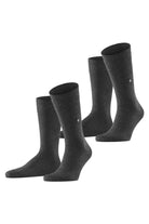 Burlington Everyday 2 Pack Socks - Anthracite Melange 21045_3081_6.5-11 UK