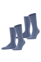 Burlington Everyday 2 Pack Socks - Light Denim 21045_6160_6.5-11 UK