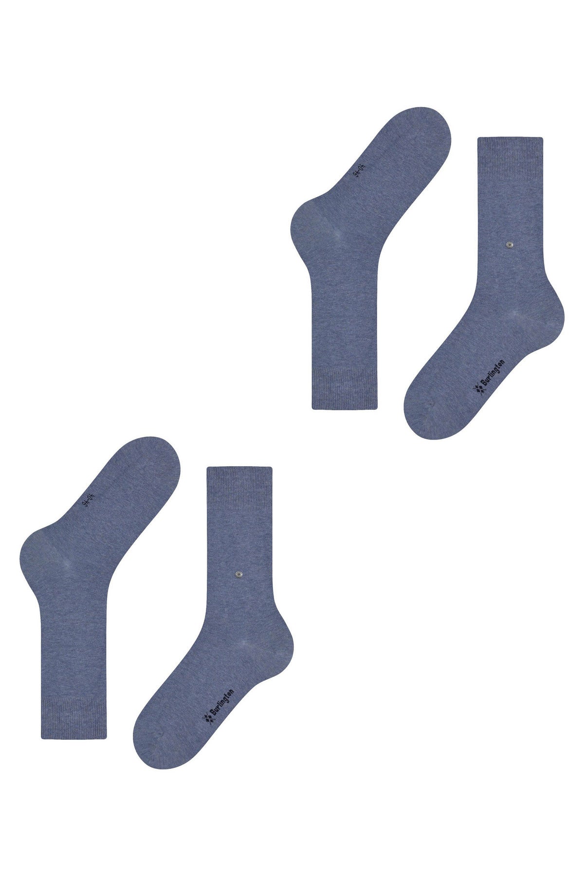 Burlington Everyday 2 Pack Socks - Light Denim 21045_6160_6.5-11 UK