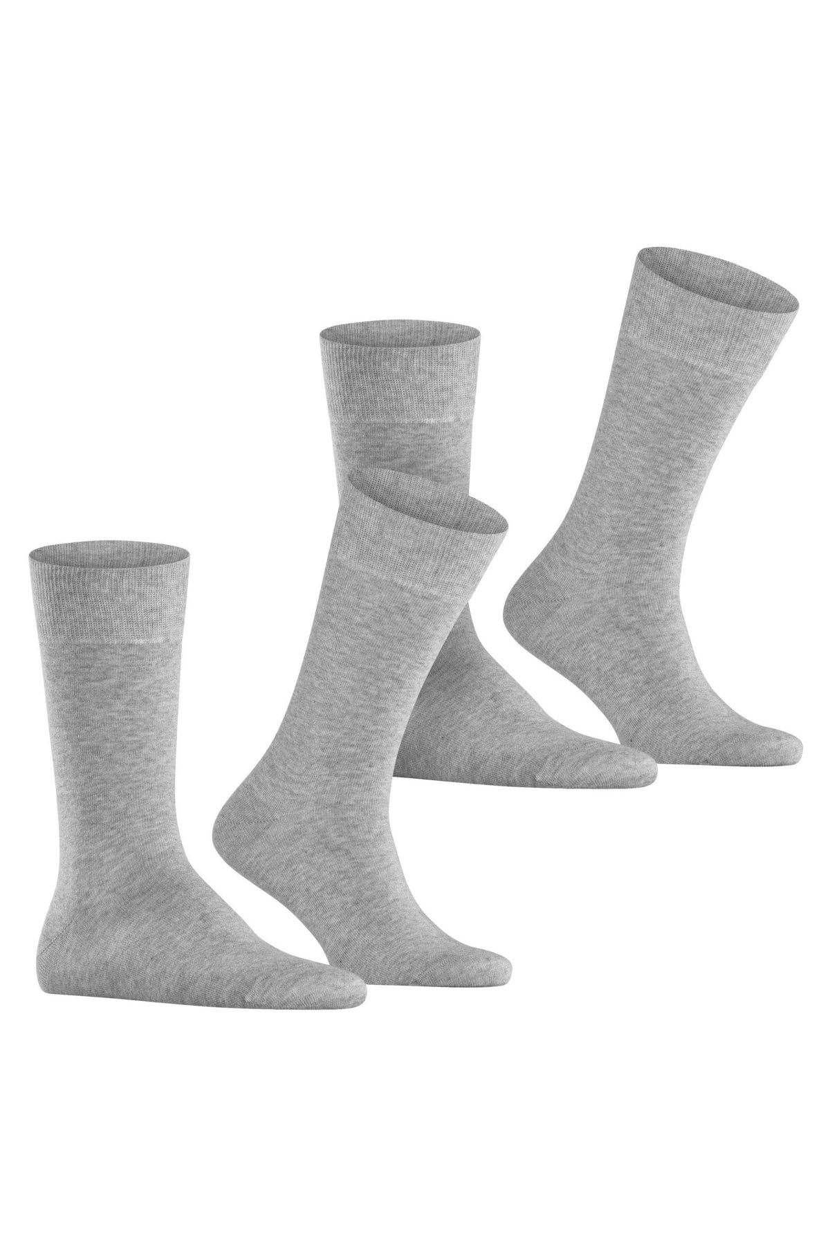 Burlington Everyday 2 Pack Socks - Light Grey 21045_3400_6.5-11 UK