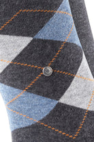 Burlington Everyday Argyle/Plain 2 Pack Socks - Anthracite Melange 21044_3081_6.5-11 UK