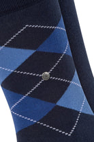 Burlington Everyday Argyle/Plain 2 Pack Socks - Marine 21044_6121_6.5-11 UK