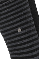 Burlington Everyday Stripe/Plain 2 Pack Socks - Black 21087_3000_6.5-11 UK