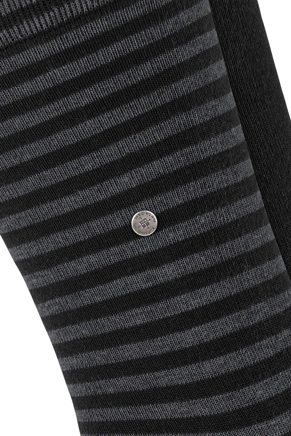 Burlington Everyday Stripe/Plain 2 Pack Socks - Black 21087_3000_6.5-11 UK