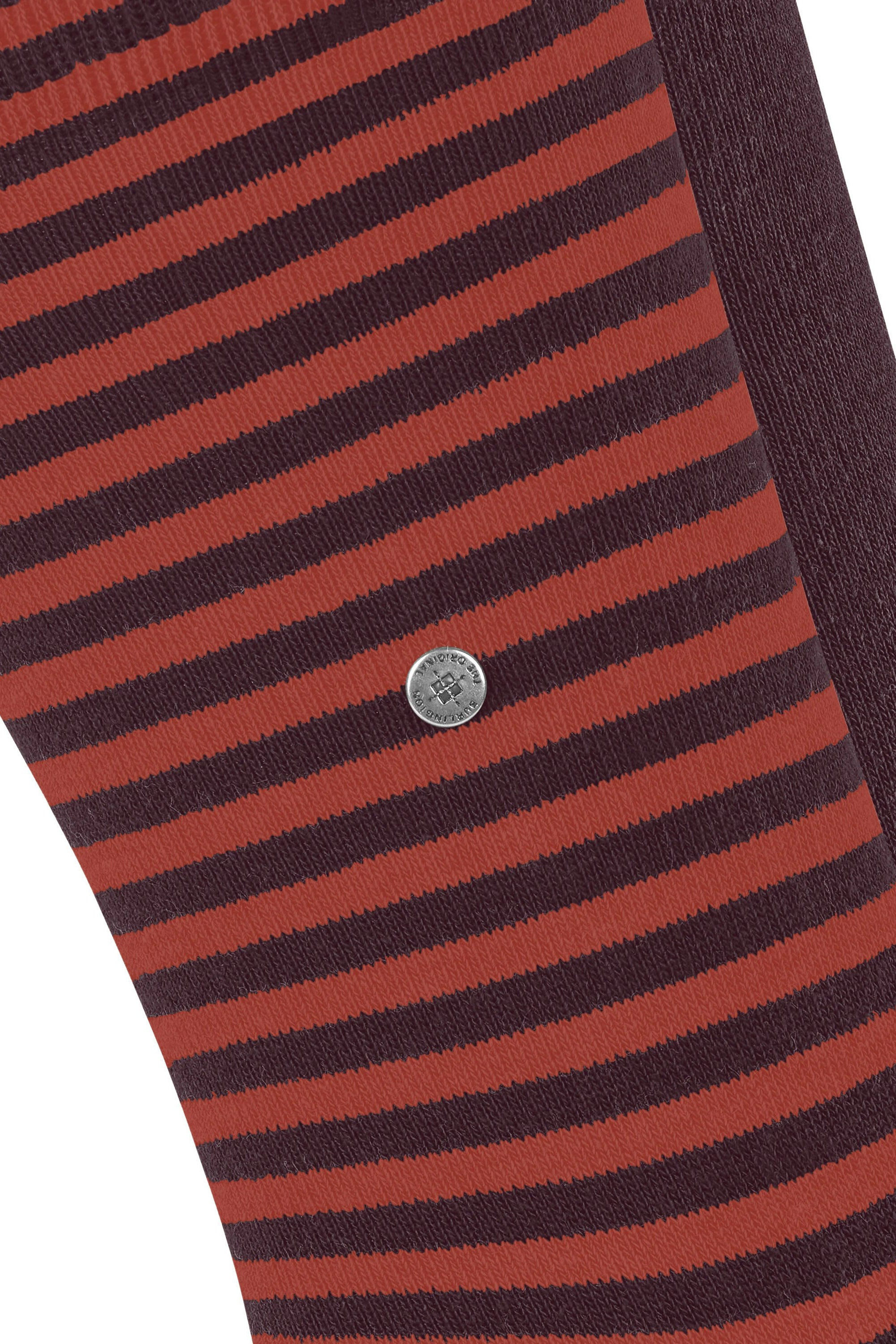Burlington Everyday Stripe/Plain 2 Pack Socks - Chianti 21087_8370_6.5-11 UK