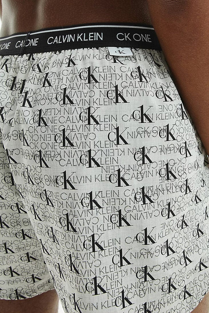 Calvin Klein 3 Pack Slim Fit Boxers CK One - Half Tone Logo/Grey/Triple Stripe