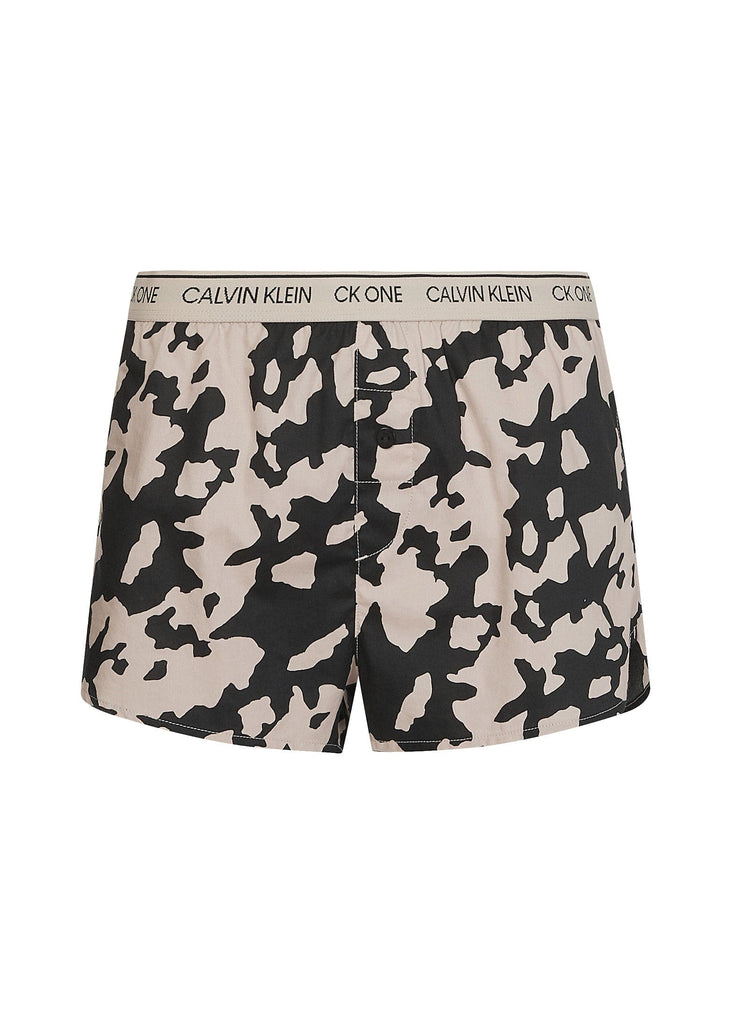 Calvin Klein CK ONE Lounge Shorts - Cut Out Print/Charming Khaki