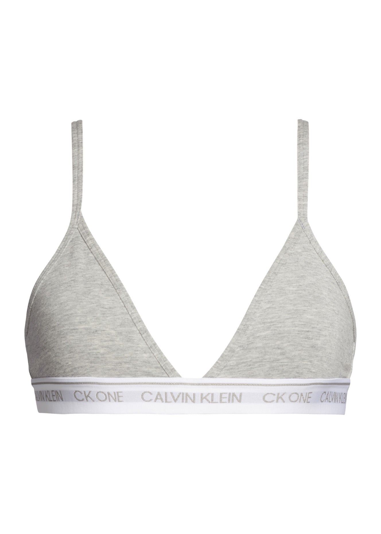 Calvin Klein CK ONE Unlined Triangle Bra - Grey Heather – Potters of Buxton