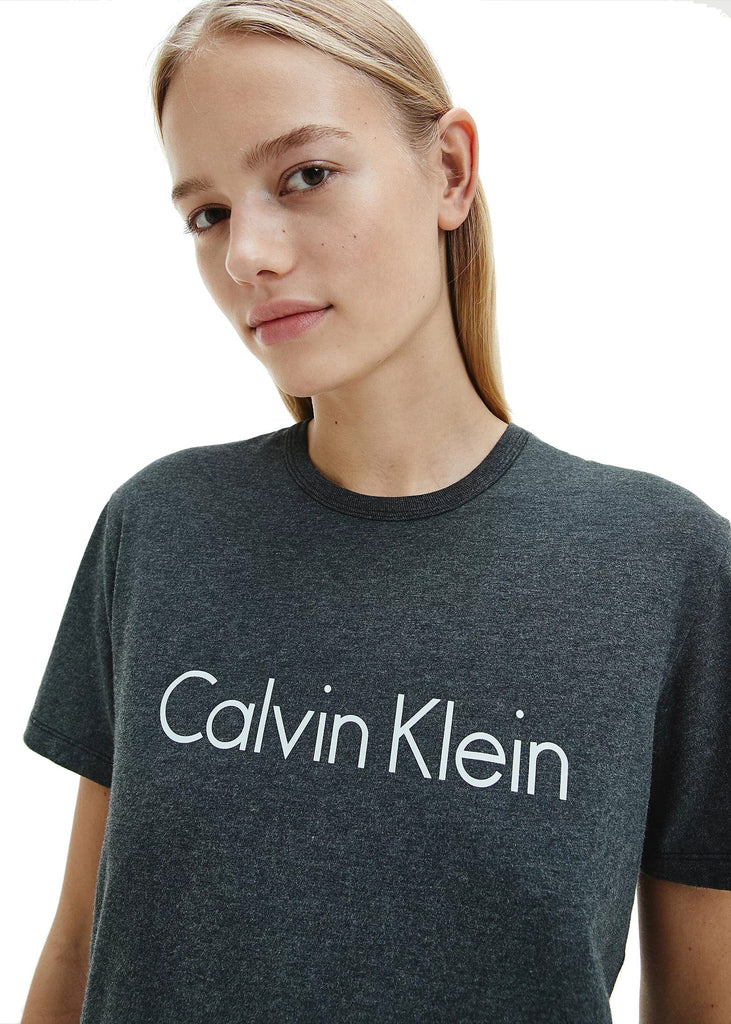 Calvin Klein Comfort Cotton Pyjama Top - Charcoal Heather