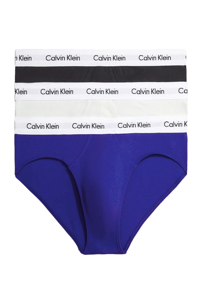 Calvin Klein Cotton Stretch Hip Brief 3 Pack - Phantom Grey/Space Blue/Grey