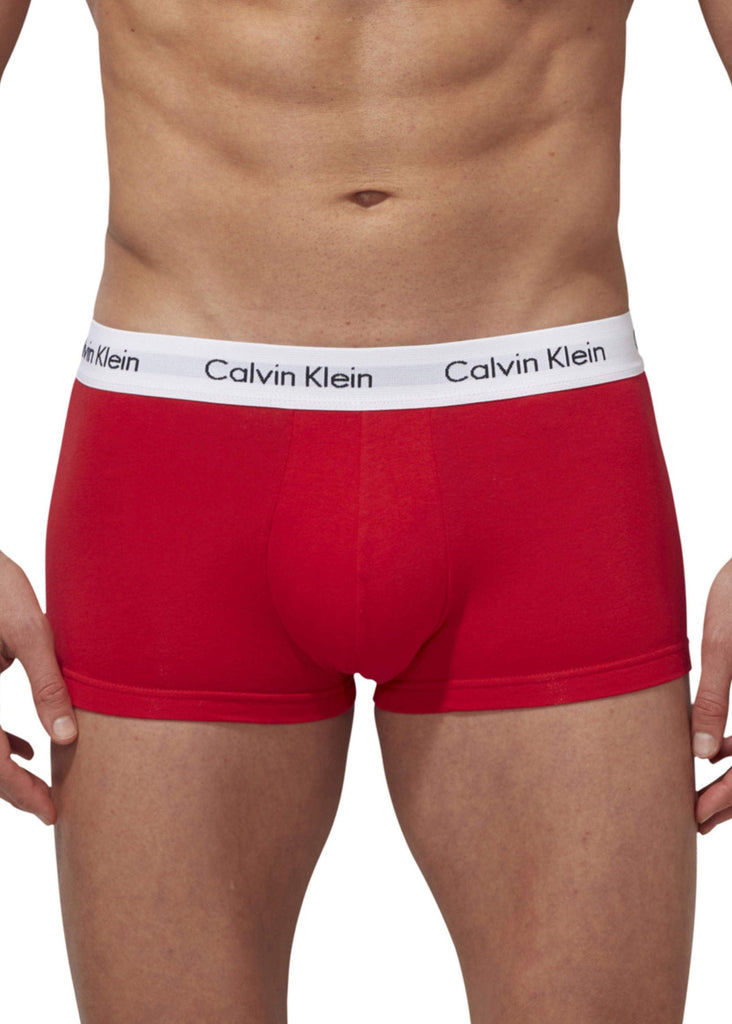 Calvin Klein Cotton Stretch Low Rise Trunks - 3 Pack - Cloud