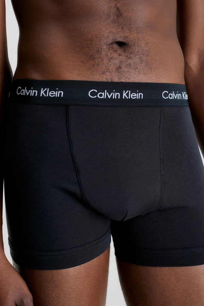 Calvin Klein Cotton Stretch Trunk - 3 Pack - B-Cool Melon/Glxy Grey/Brn Belt