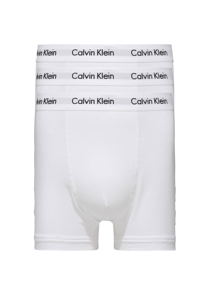 Calvin Klein Cotton Stretch Trunks - 3 Pack - White
