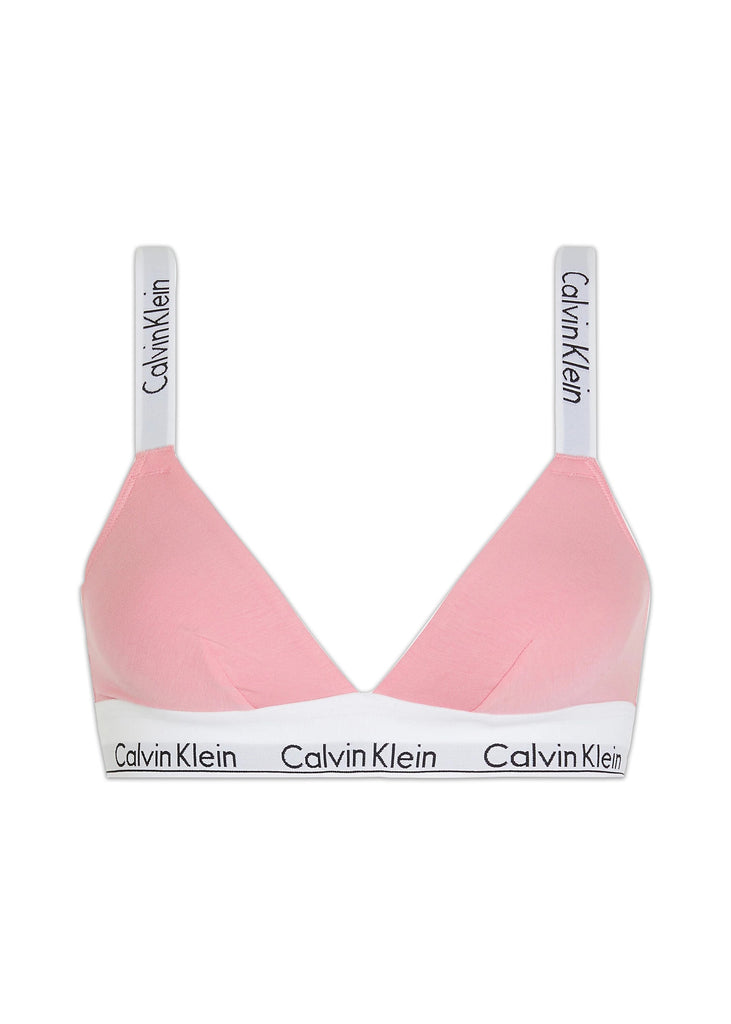 Calvin Klein Modern Cotton Cross Back Triangle Bra - Rosey Dream QF5980E_THF_M
