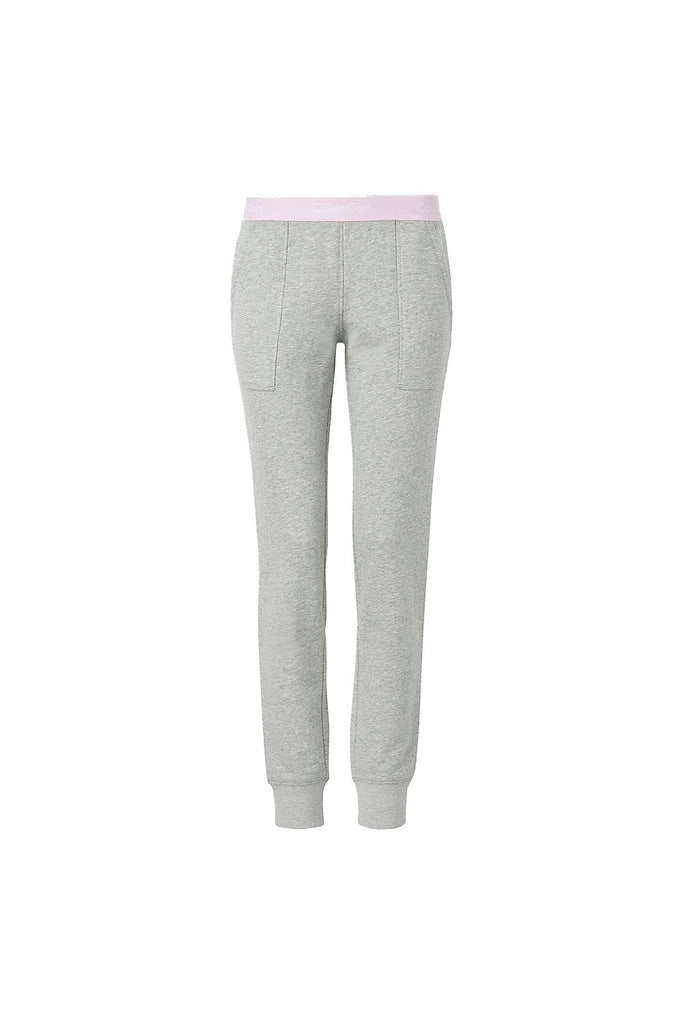 Calvin Klein Modern Cotton Lounge Joggers  - Grey Heather/Pale Orchid