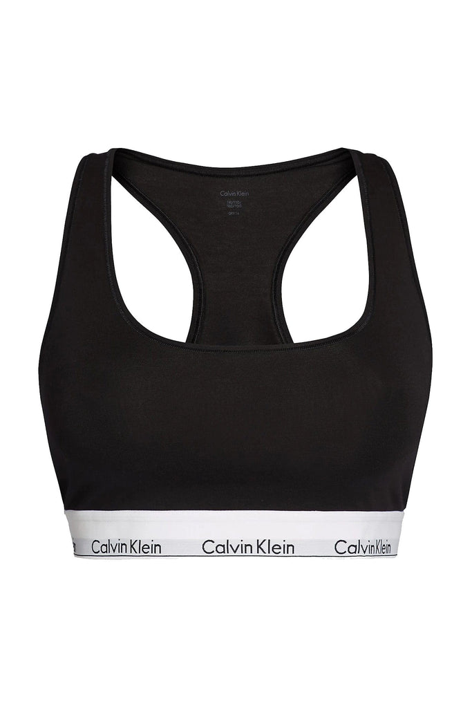 Calvin Klein Modern Cotton Plus Size Bralette - Black