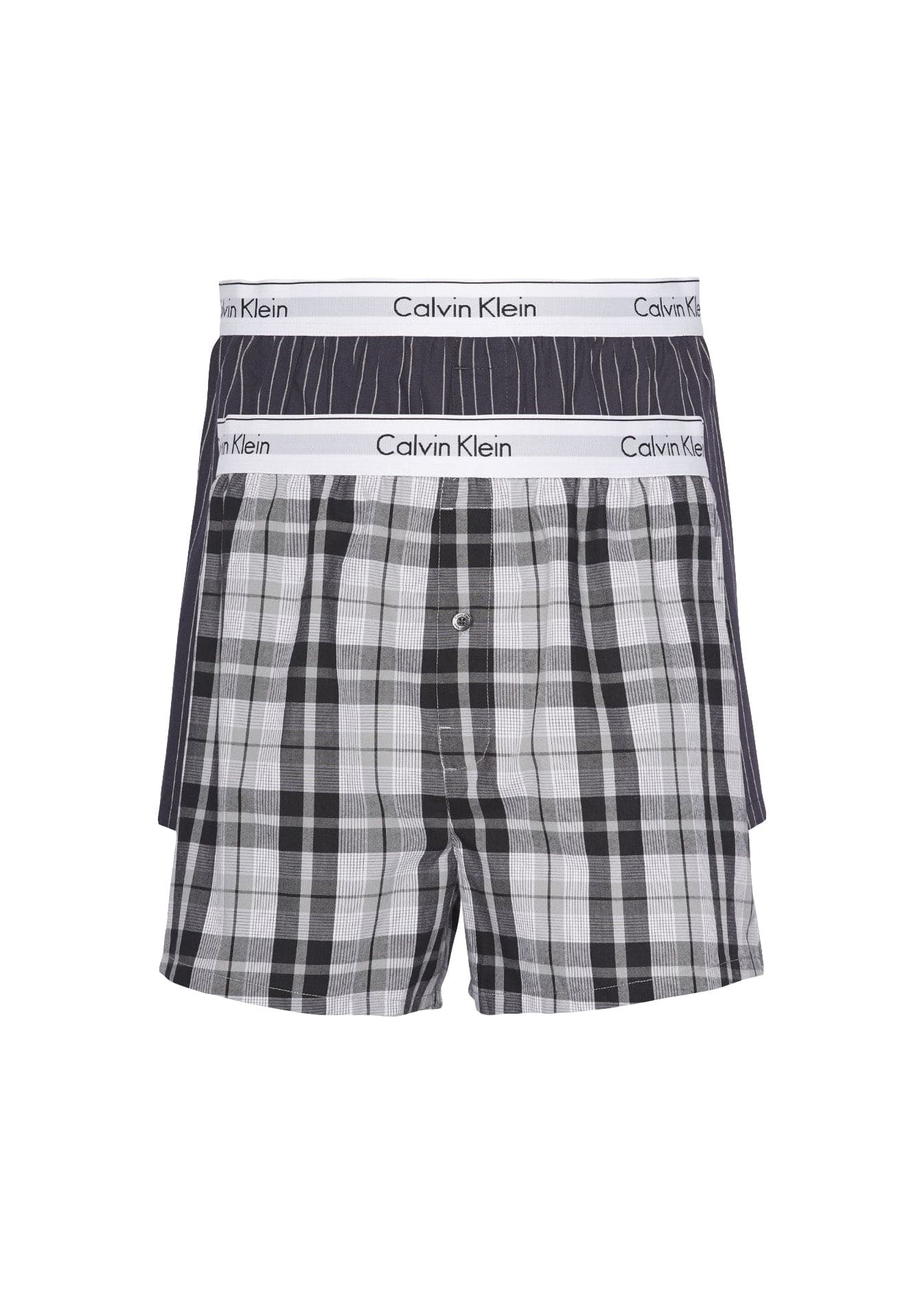 Calvin Klein Modern Cotton Stretch 2 Pack Slim Fit Boxers - Ryan Stripe D  Well/Hickory Plaid B – Potters of Buxton