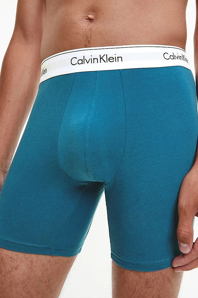Calvin Klein Modern Cotton Stretch Boxer Briefs - 3 Pack - Legion Blue/Exact/Black