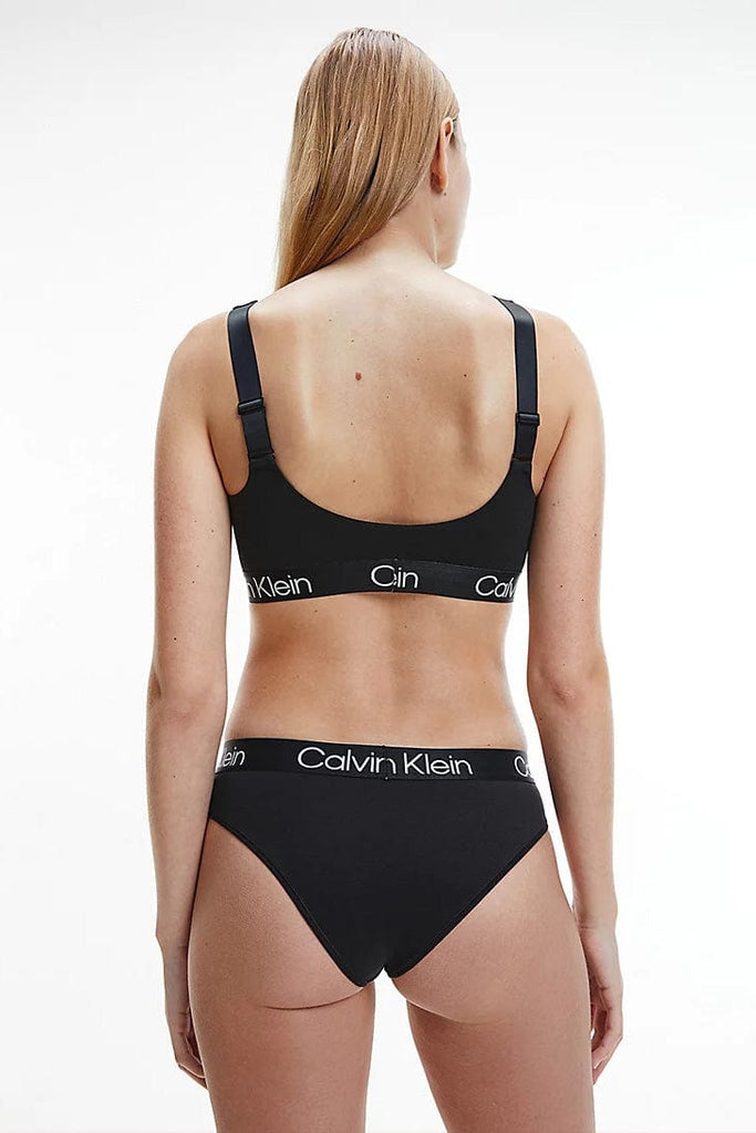 Calvin Klein Modern Structure Adjustable Bralette - Black