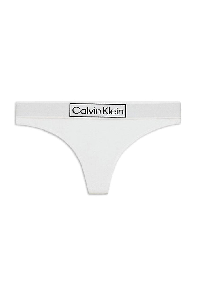 Calvin Klein Reimagine Heritage Thong - White