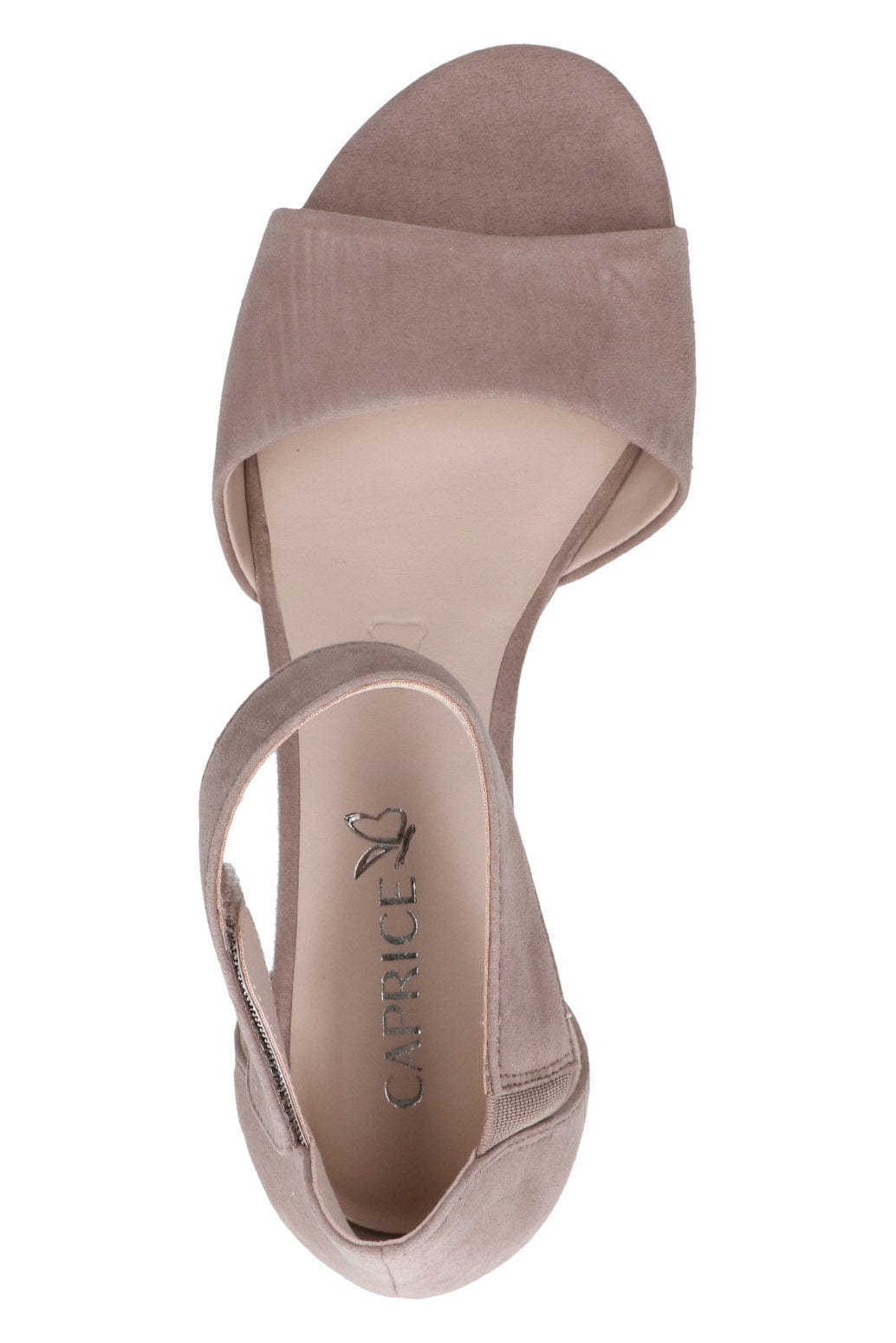 Caprice Block Heel Sandals - Mud Suede