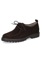 Caprice Chunky Suede Loafers - Dark Brown