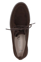 Caprice Chunky Suede Loafers - Dark Brown