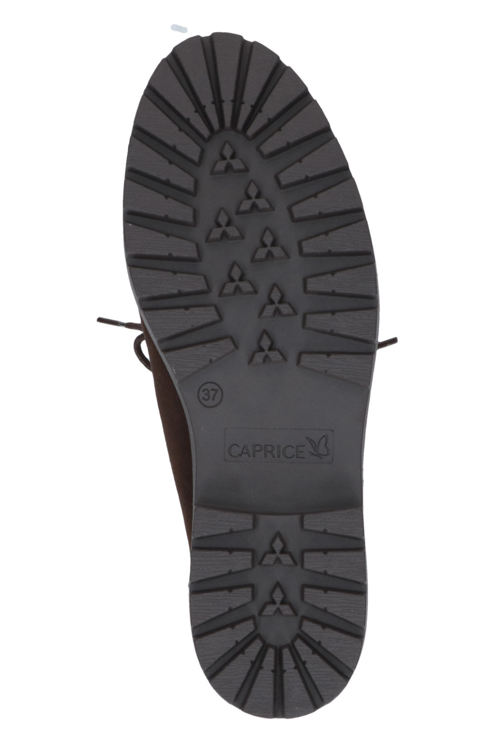 Caprice Chunky Suede Loafers - Dark Brown