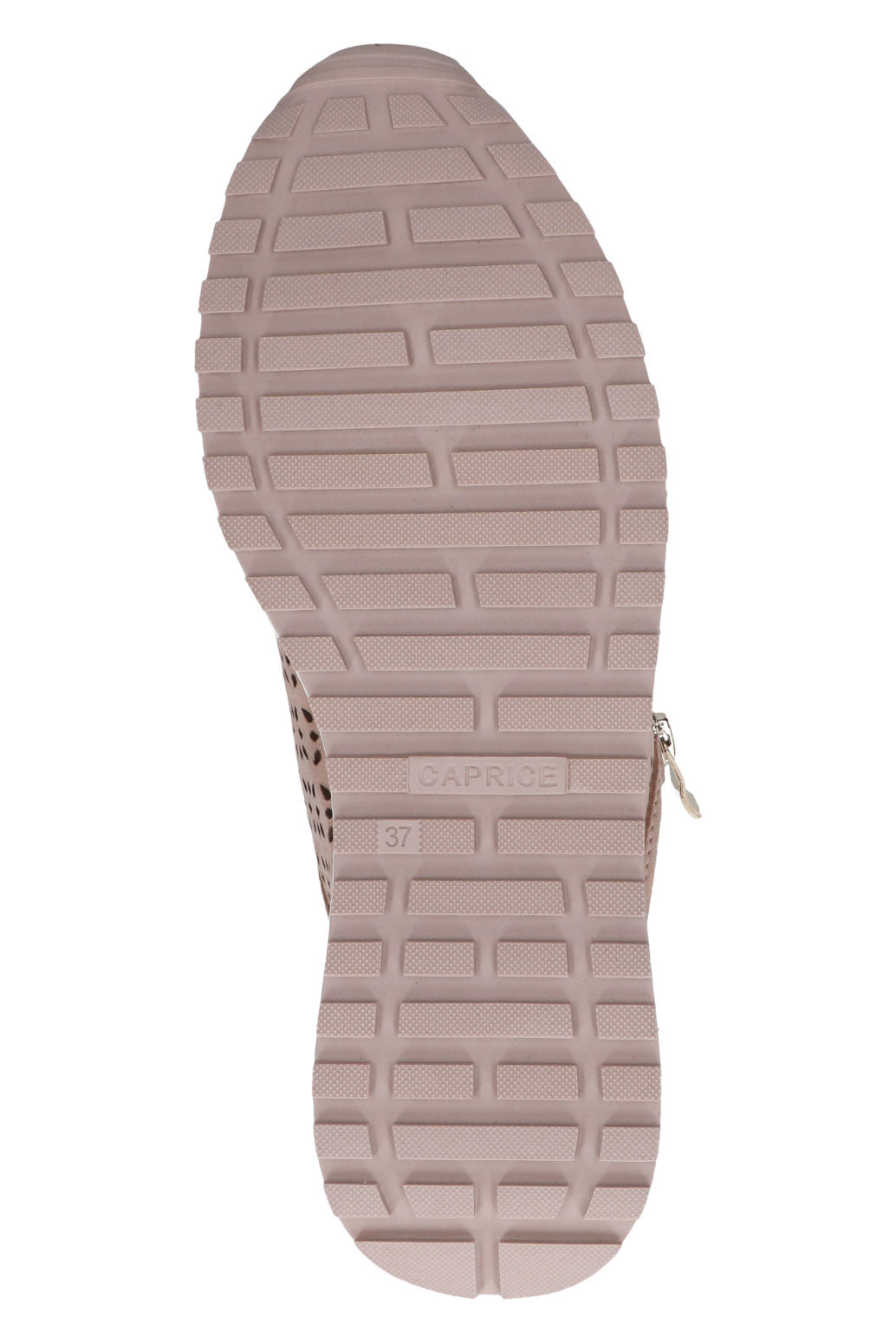 Caprice Geometric Flatform Trainers - Sand Comb