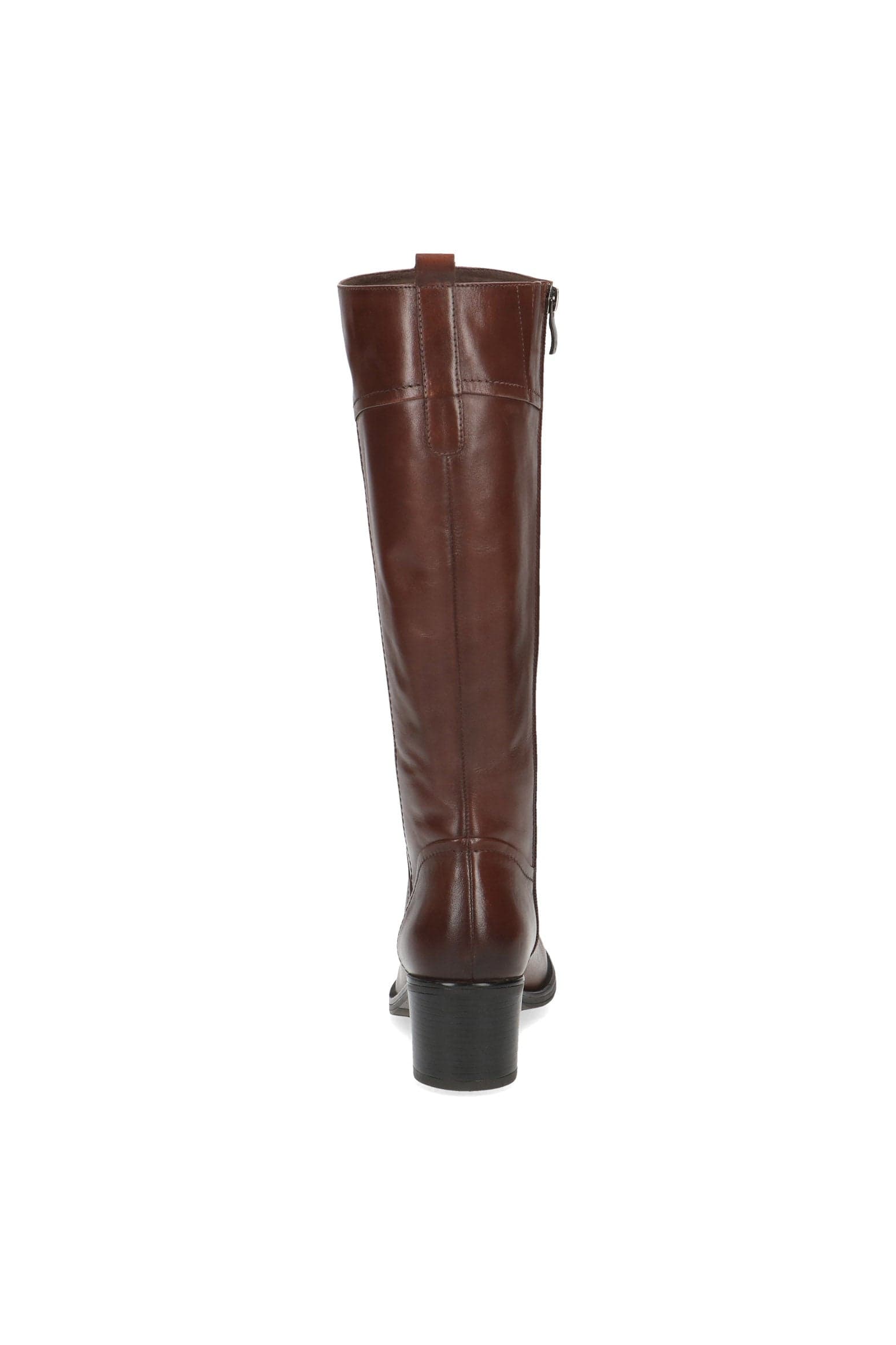 Caprice Knee High Leather Boots - Cognac Nappa