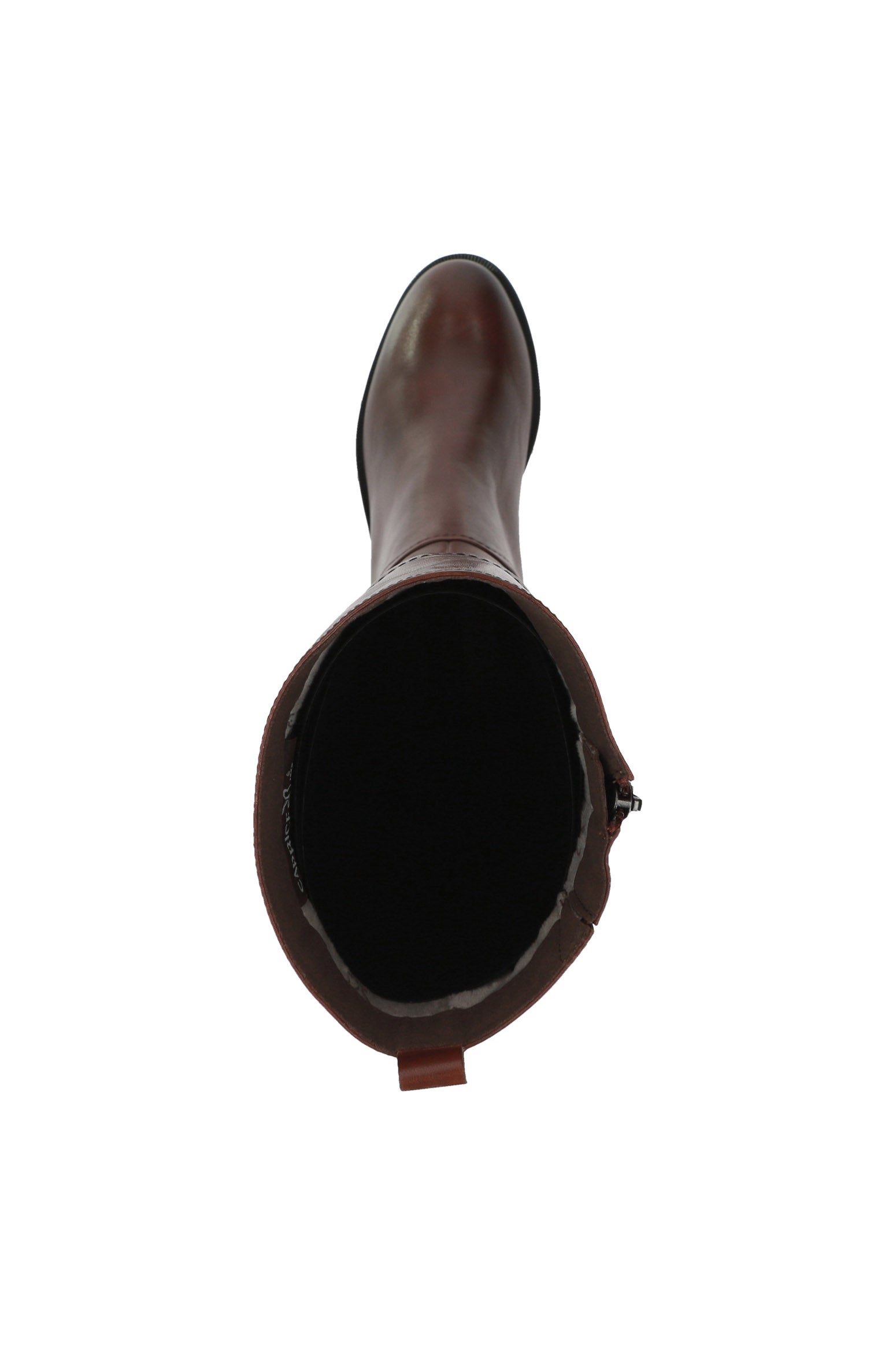 Caprice Knee High Leather Boots - Cognac Nappa