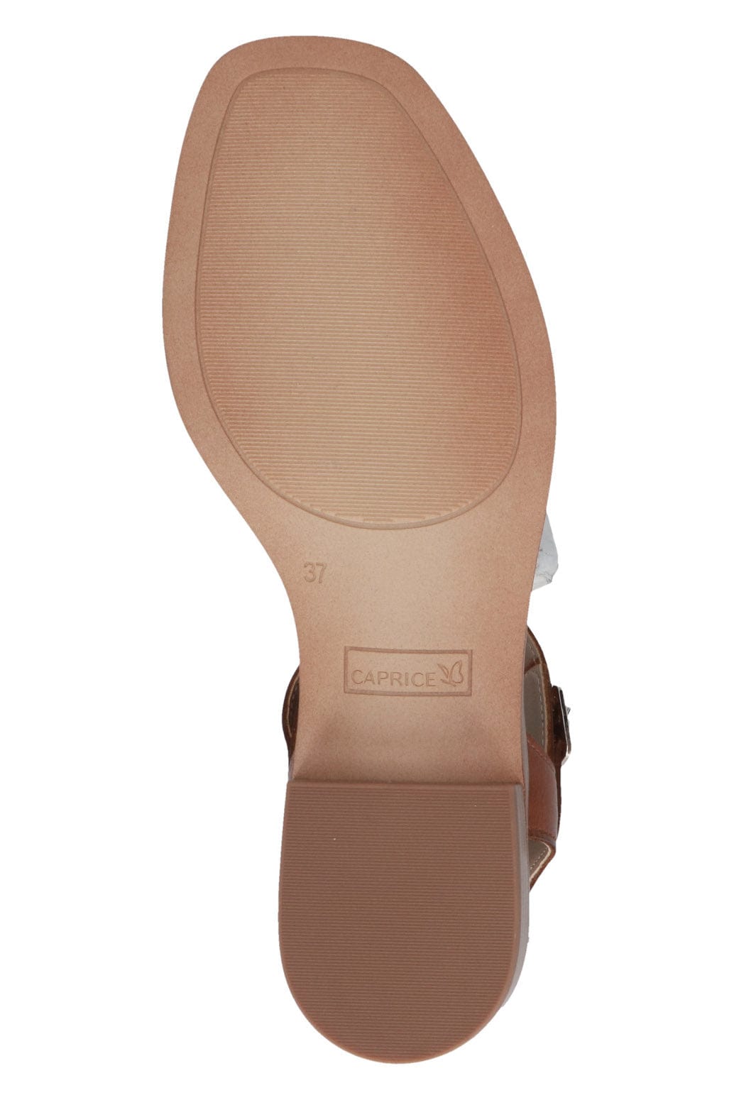 Caprice Leather Adjustable Sandals - Cognac Nappa