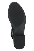 Caprice Leather and Stretch Suede Knee High Boots - Black Comb