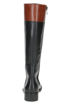 Caprice Leather Colour Block Knee High Boots - Black Comb
