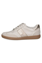 Caprice Leather Contrast Trainers - Snow Comb