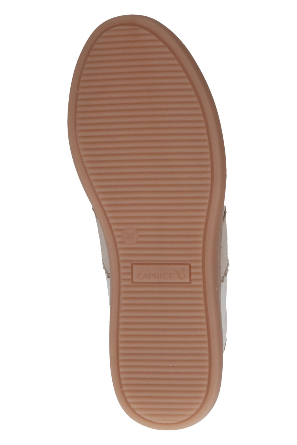 Caprice Leather Contrast Trainers - Snow Comb