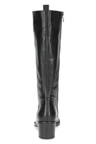 Caprice Leather Knee High Boots - Black Nappa