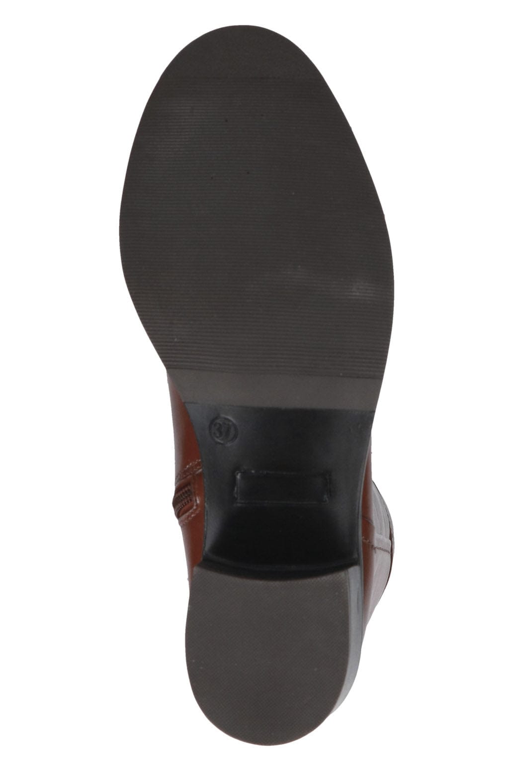 Caprice Leather Knee High Boots - Cognac Nappa