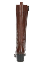 Caprice Leather Knee High Boots - Cognac Nappa