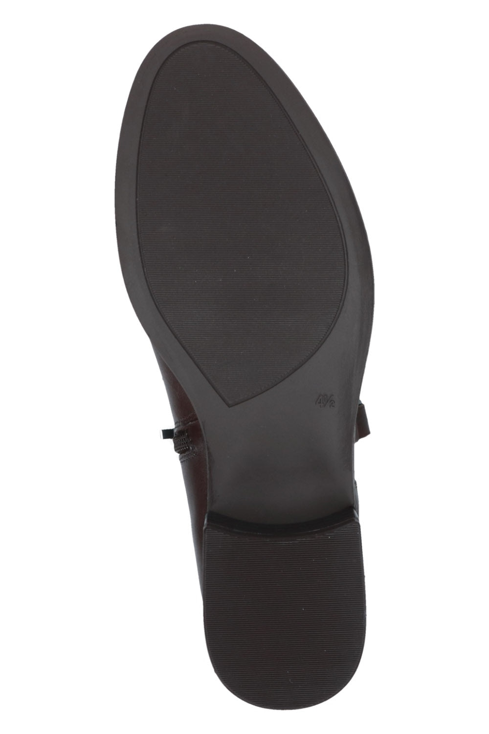 Caprice Leather Mix Knee High Boots - Dark Brown Comb
