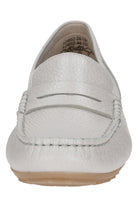 Caprice Leather Moccasin Shoes - Pearl