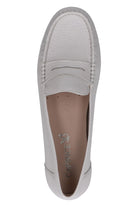 Caprice Leather Moccasin Shoes - Pearl