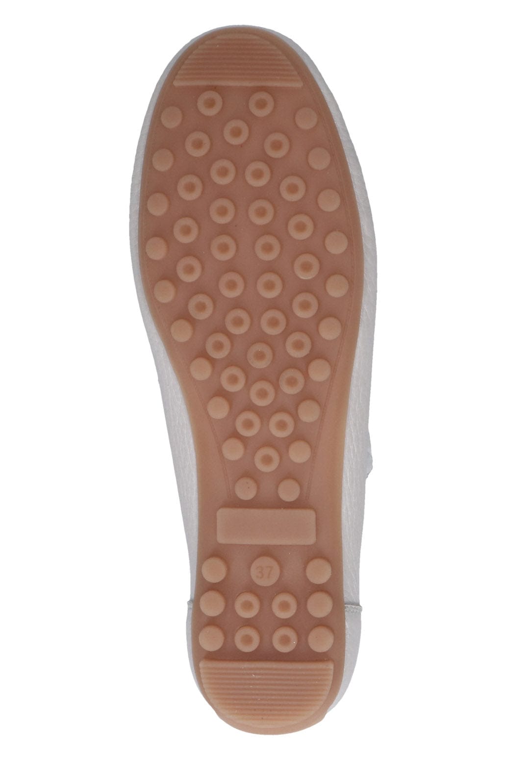 Caprice Leather Moccasin Shoes - Pearl