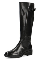 Caprice Leather/Suede Back Wide Fit BLUE GRIP Knee High Boots - Black Comb