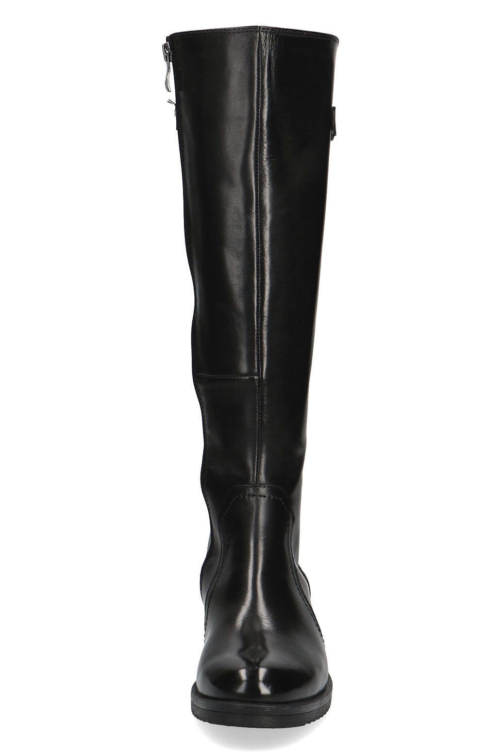 Caprice Leather/Suede Back Wide Fit BLUE GRIP Knee High Boots - Black Comb