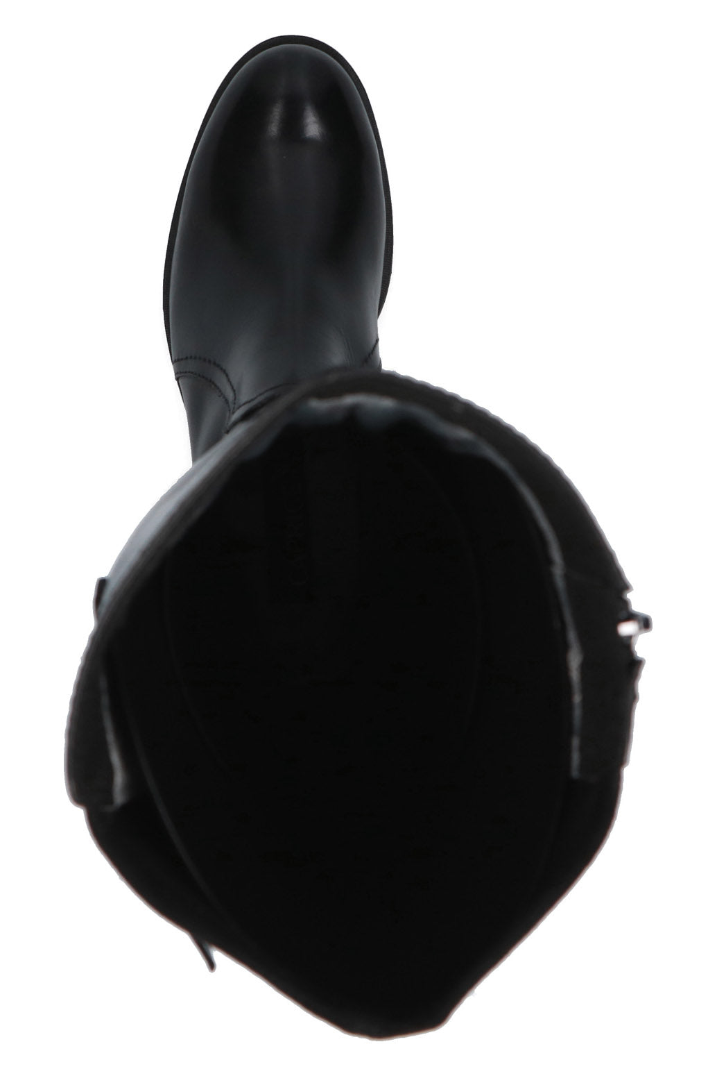 Caprice Leather/Suede Back Wide Fit BLUE GRIP Knee High Boots - Black Comb