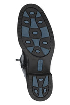 Caprice Leather/Suede Back Wide Fit BLUE GRIP Knee High Boots - Black Comb