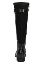 Caprice Leather/Suede Back Wide Fit BLUE GRIP Knee High Boots - Black Comb